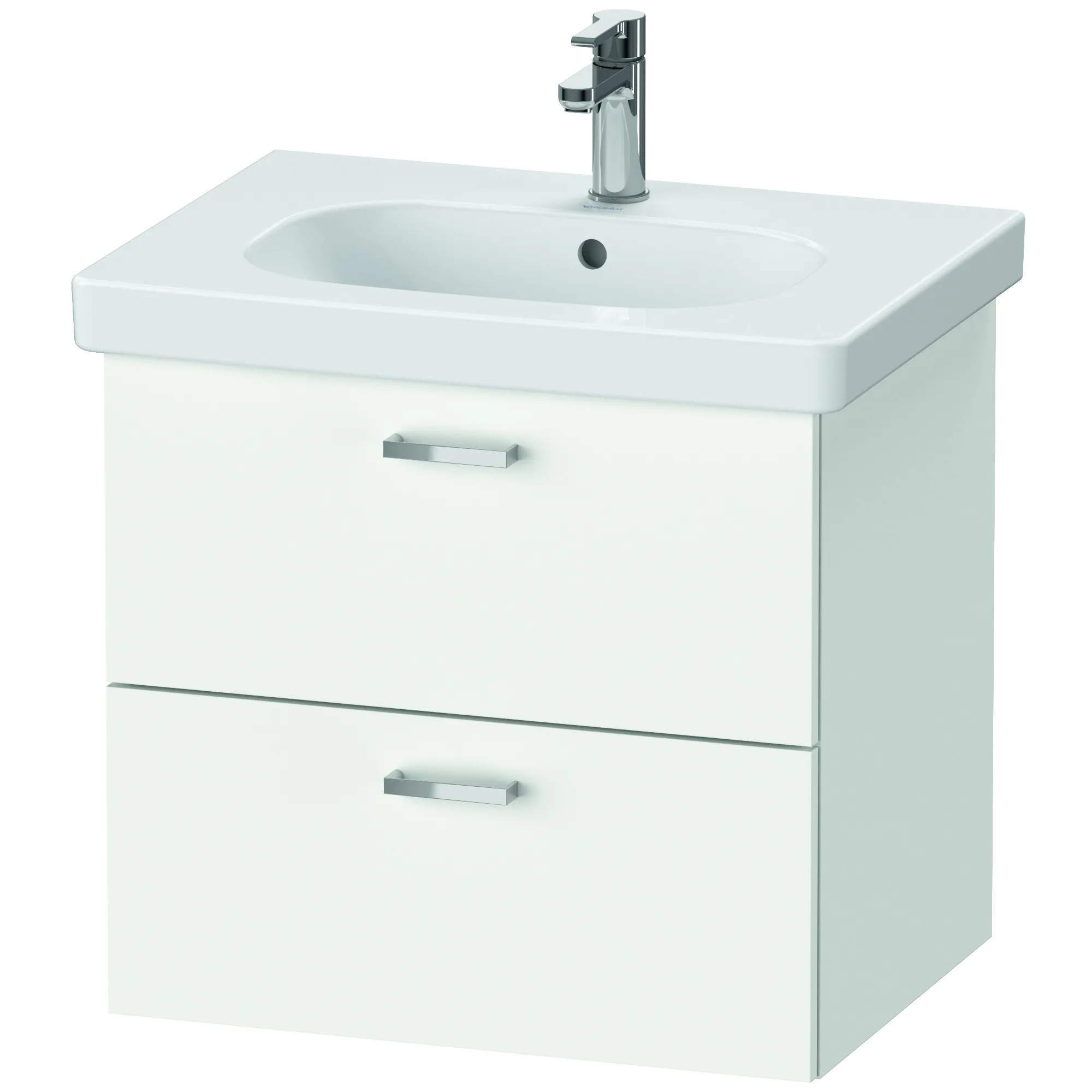 Duravit Waschtischunterschrank wandhängend „XBase“ 60 × 56 × 45,8 cm in Weiß Matt