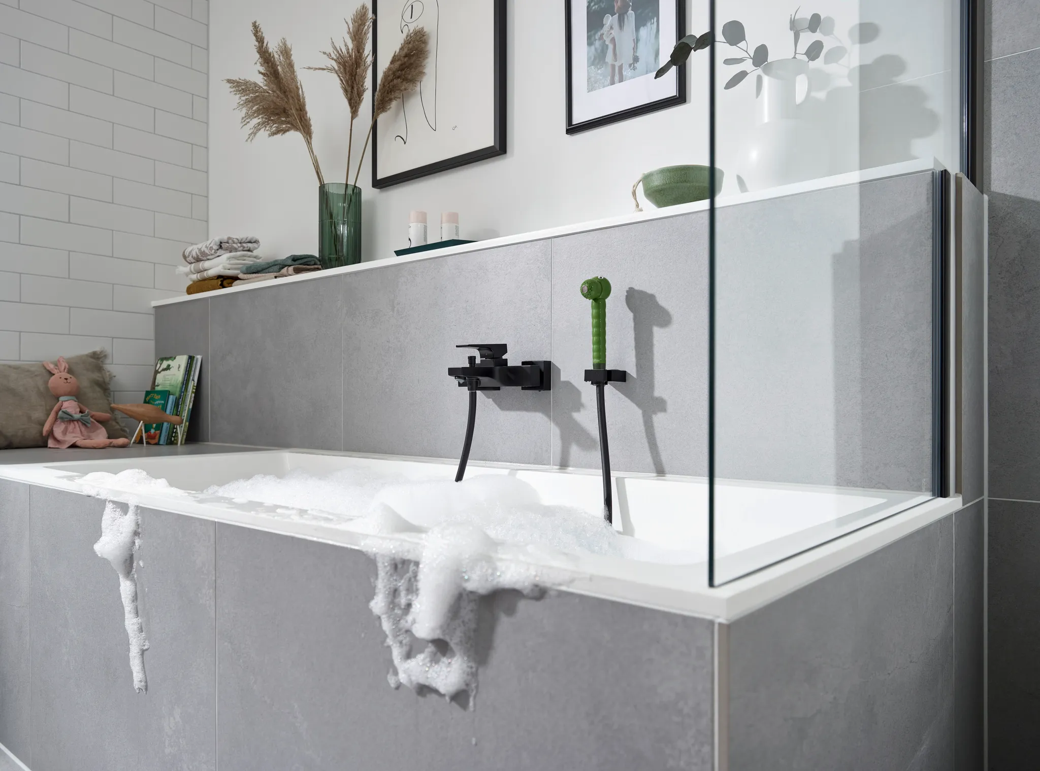 Hansgrohe Jocolino Kinderhandbrause Krokodil 2jet, grün Hansgrohe Jocolino Kinderhandbrause Krokodil 2jet, grün