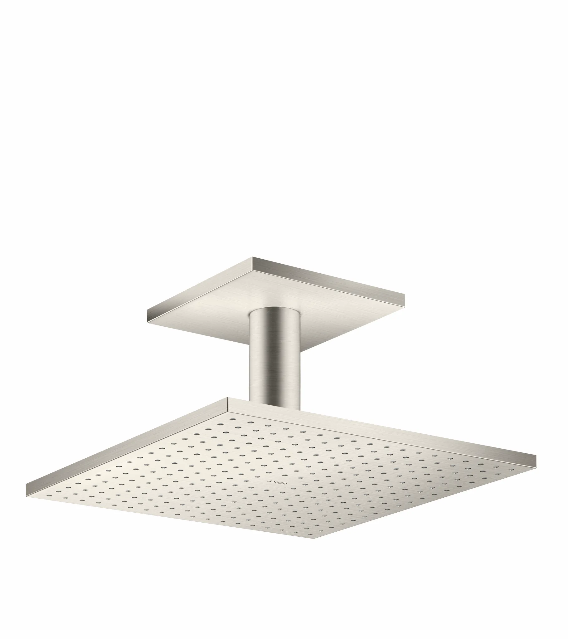Hansgrohe AXOR ShowerSolutions Kopfbrause 300⁄300 1jet mit Deckenanschluss, Edelstahl Optic