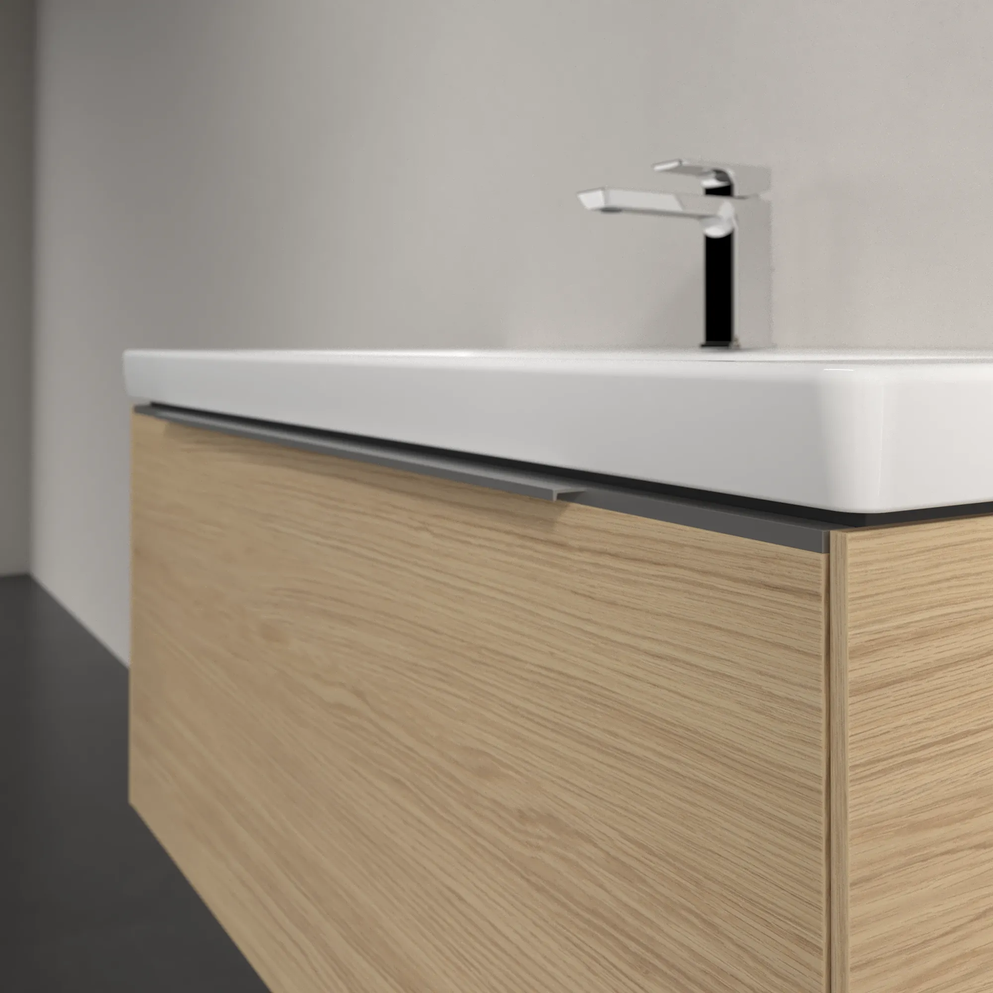 Villeroy & Boch Waschtischunterschrank „Subway 3.0“ für Schrankwaschtisch 973 × 429 × 478 mm Nordic Oak, für Becken mittig