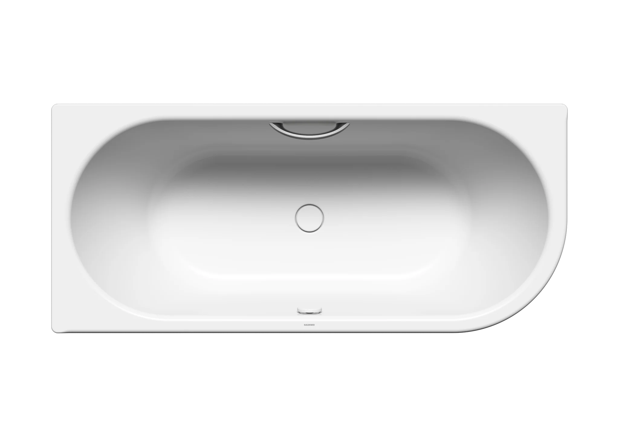 Kaldewei CENTRO DUO 1 RECHTS Badewanne, oval, 1800x800 mm, alpinweiß, mit Griffloch