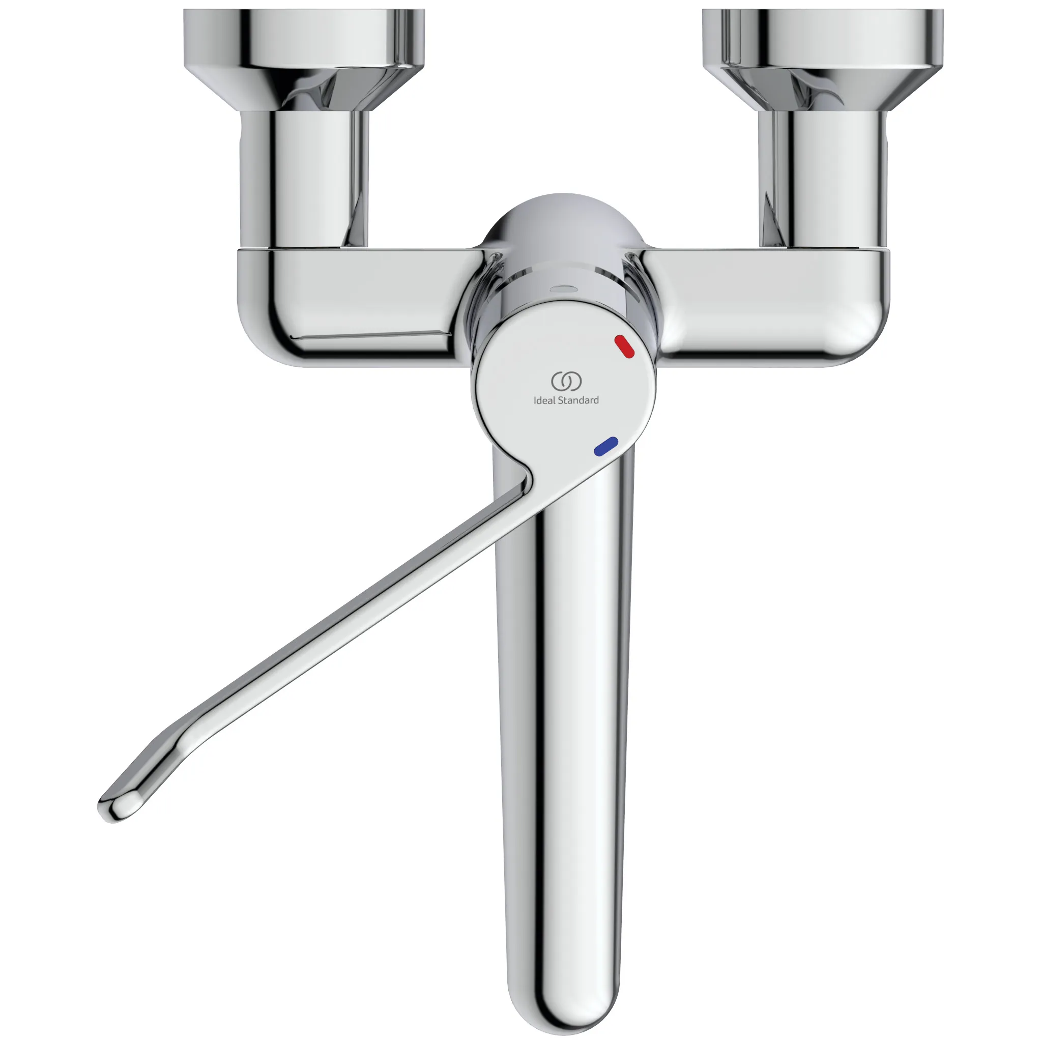 Wandwaschtisch-Sicherheitsarmatur Ceraplus, absperrbarer S-Anschluß, Hebel 180mm, Ausladung 200mm, Chrom Wandwaschtisch-Sicherheitsarmatur Ceraplus, absperrbarer S-Anschluß, Hebel 180mm, Ausladung 200mm, Chrom