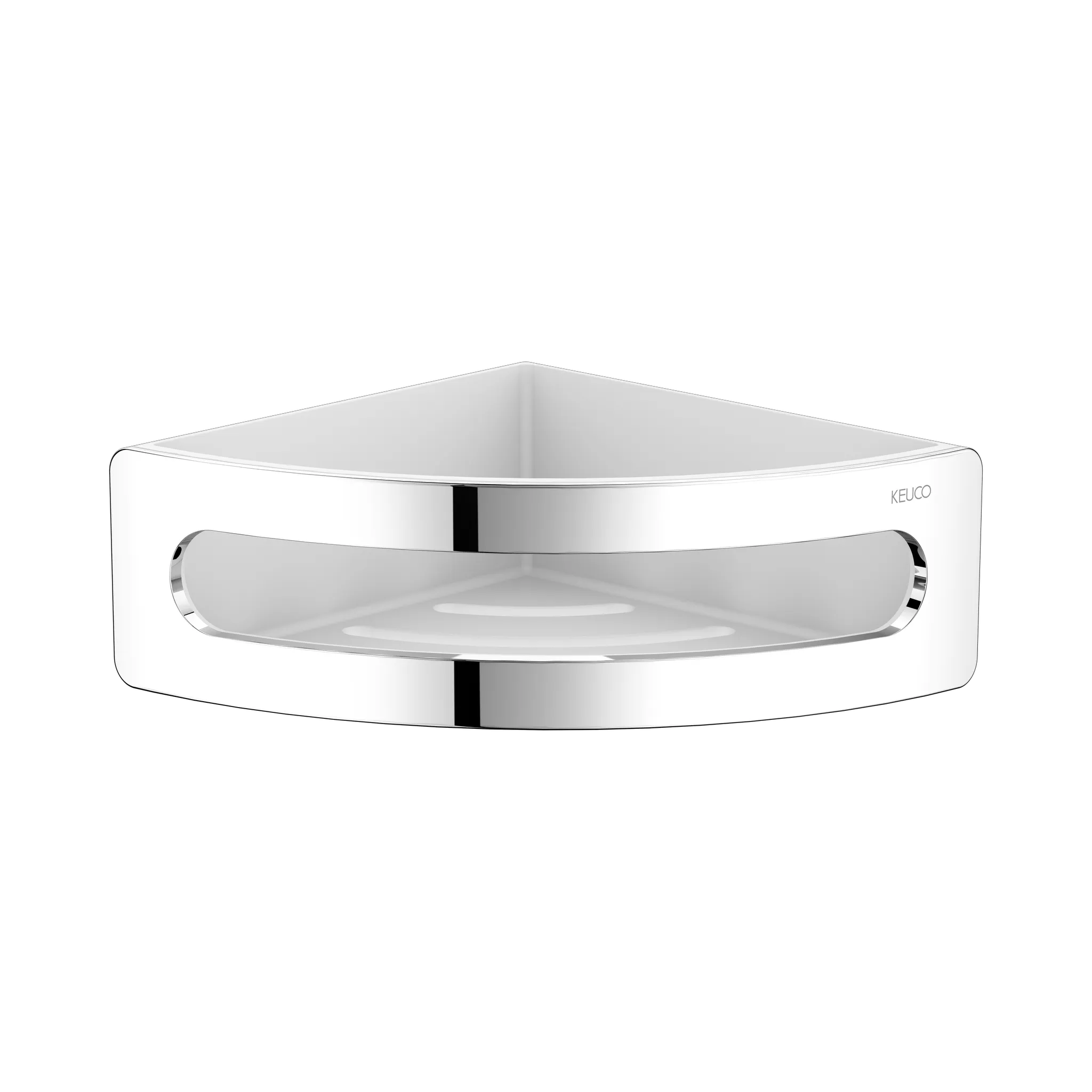 KEUCO ELEGANCE Eckduschkorb Kunststoff-Einsatz weiß verchromt KEUCO ELEGANCE Eckduschkorb Kunststoff-Einsatz weiß verchromt