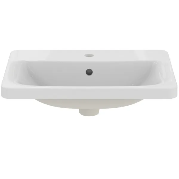 Ideal Standard Einbauwaschtisch Connect, rechteckig, 1 Hahnloch, weiß, 580x420x175 mm Ideal Standard Einbauwaschtisch Connect, rechteckig, 1 Hahnloch, weiß, 580x420x175 mm