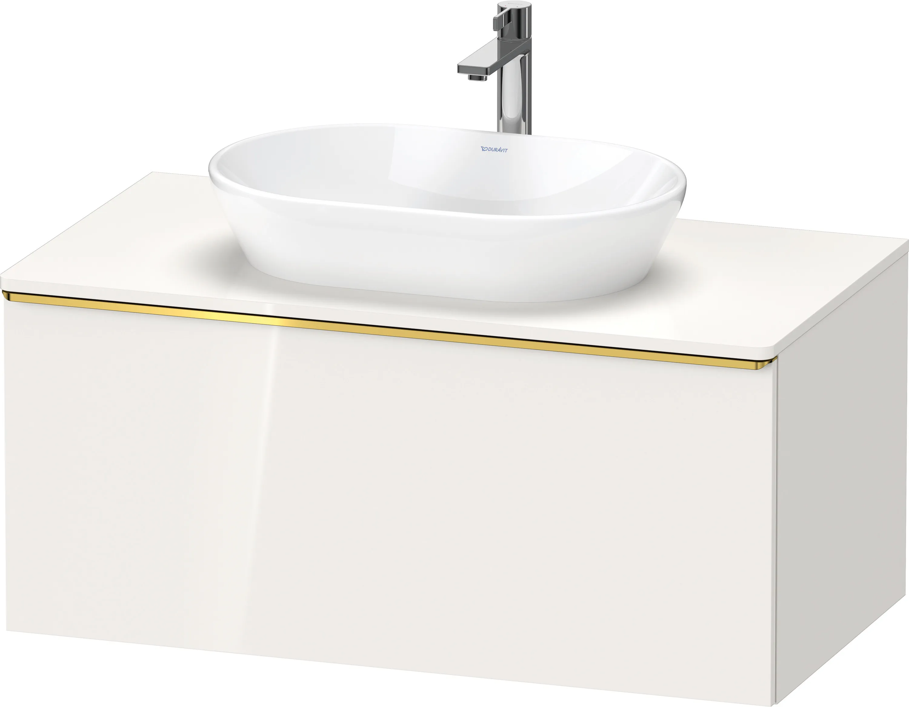 Duravit Waschtischunterschrank wandhängend „D-Neo“ 100 × 45,9 × 55 cm Weiß Hochglanz