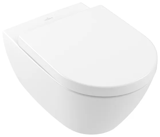 Wand-Tiefspül-WC DirectFlush „Subway 2.0“ 37 × 36,5 × 56 cm in Weiß Alpin, ohne Spülrand, Abgang waagerecht