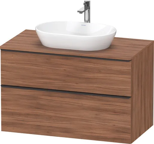 Duravit Waschtischunterschrank wandhängend „D-Neo“ 100 × 66,4 × 55 cm in Nussbaum Natur