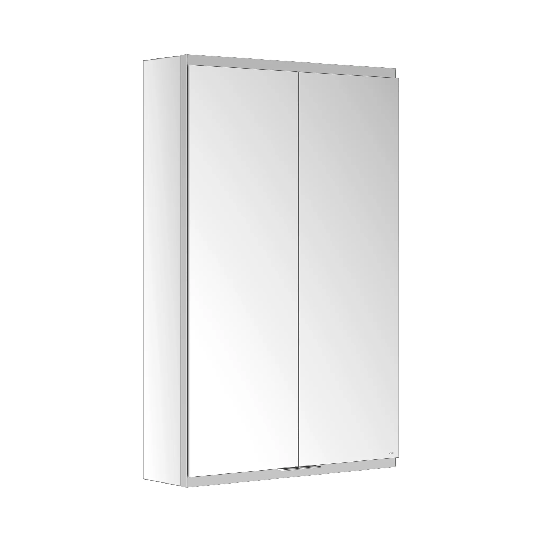 KEUCO Royal Modular 2.0 Spiegelschrank unbeleuchtet Wandvorbau, 2 Steckdosen, 600 x 900 x 160 mm, silber-eloxiert