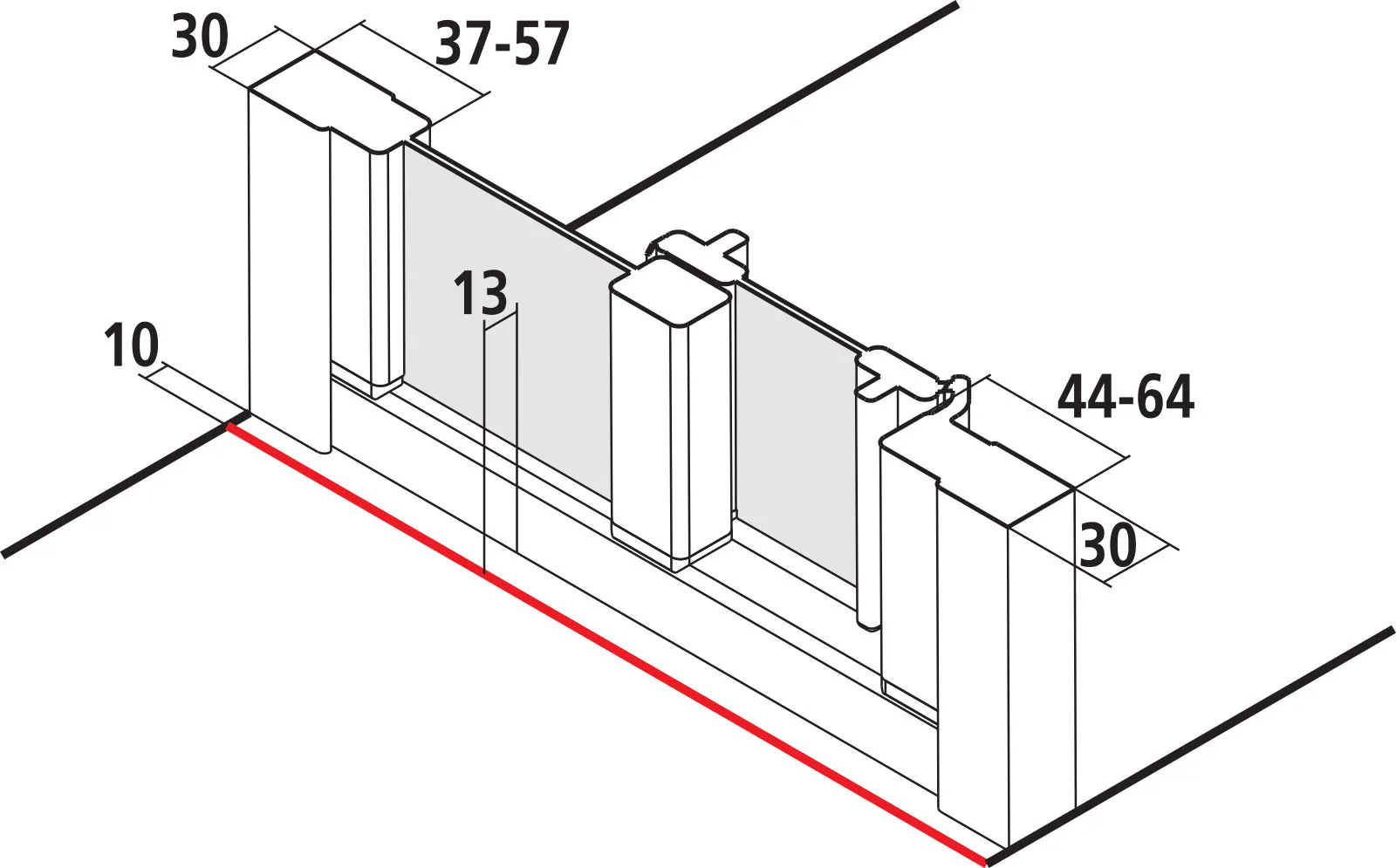 Kermi Duschdesign IBIZA 2000 ST2, 1750x1100 mm, Silber Mattglanz Kermi Duschdesign IBIZA 2000 ST2, 1750x1100 mm, Silber Mattglanz