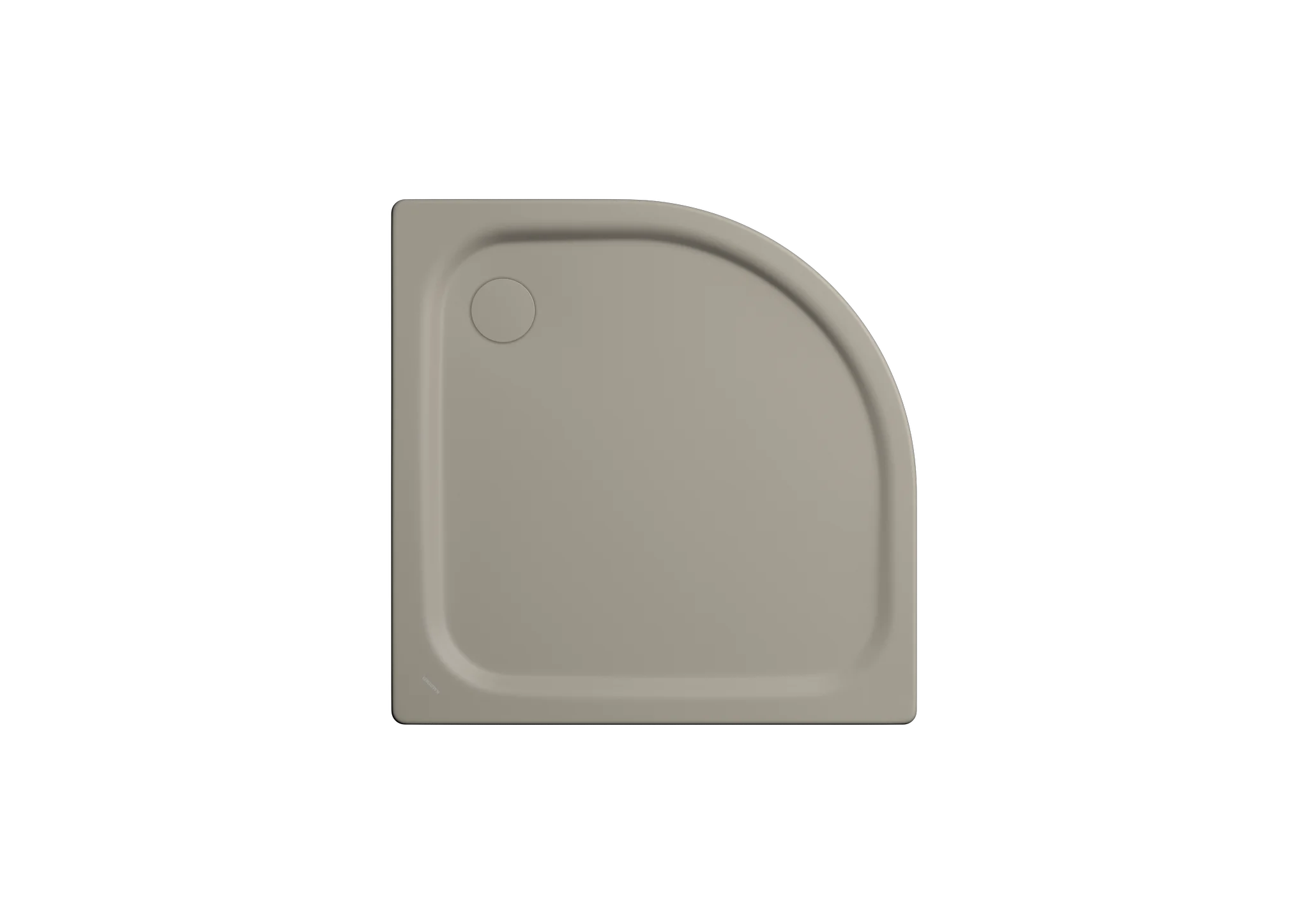 Kaldewei ZIRKON MIT WANNENTRÄGER Duschfläche, 1000x1000x35 mm, warm grey 50, Viertelkreisform, erhöhter Einbau, Eckablauf Kaldewei ZIRKON MIT WANNENTRÄGER Duschfläche, 1000x1000x35 mm, warm grey 50, Viertelkreisform, erhöhter Einbau, Eckablauf