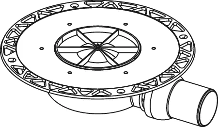 drainpoint S Ablauf DN 50 superflach mit Seal System Universalflansch drainpoint S Ablauf DN 50 superflach mit Seal System Universalflansch