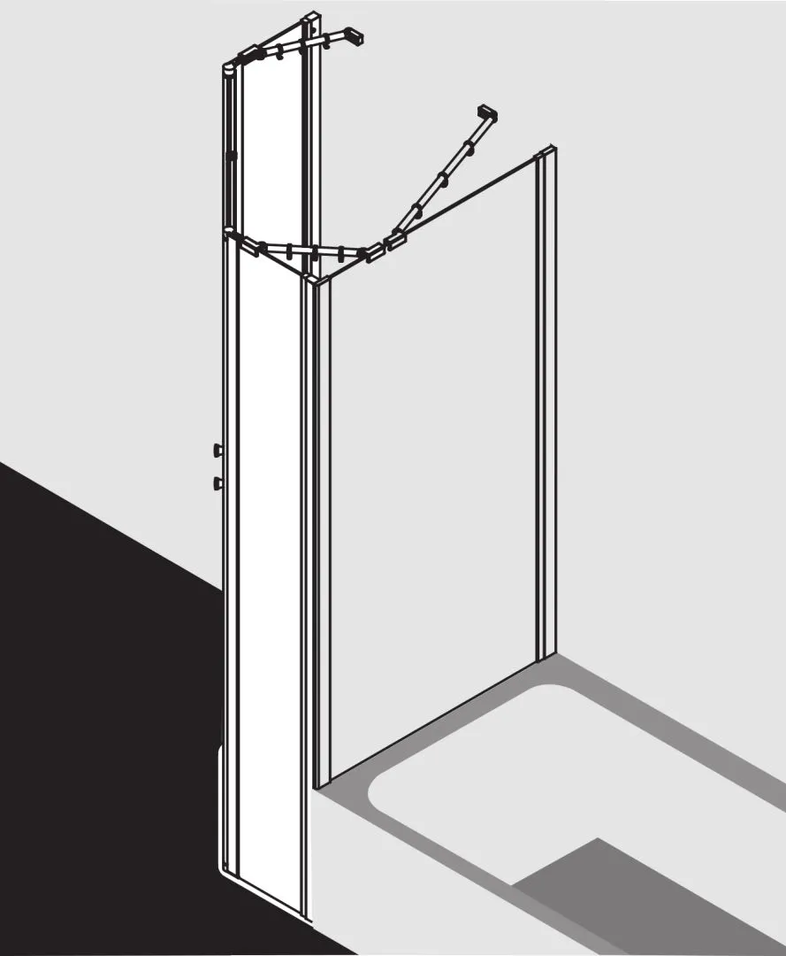 Kermi Duschdesign IBIZA 2000 Fünfeck-Duschkabine (Pendeltüren mit Festfeldern) weiß Kermi Duschdesign IBIZA 2000 Fünfeck-Duschkabine (Pendeltüren mit Festfeldern) weiß