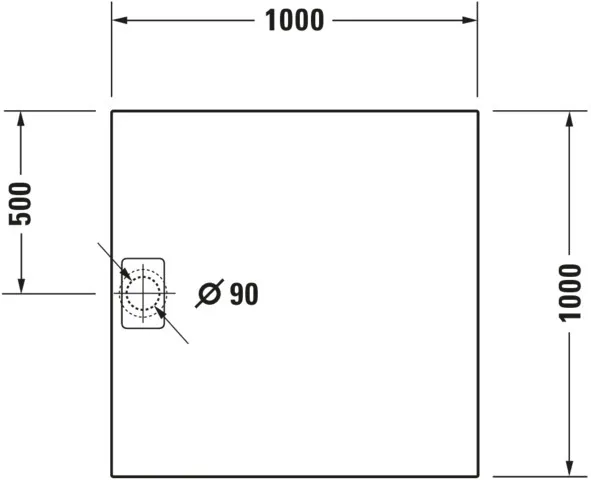 Duravit quadrat Duschwanne „Stonetto“ 100 × 100 cm in Anthrazit Matt Duravit quadrat Duschwanne „Stonetto“ 100 × 100 cm in Anthrazit Matt
