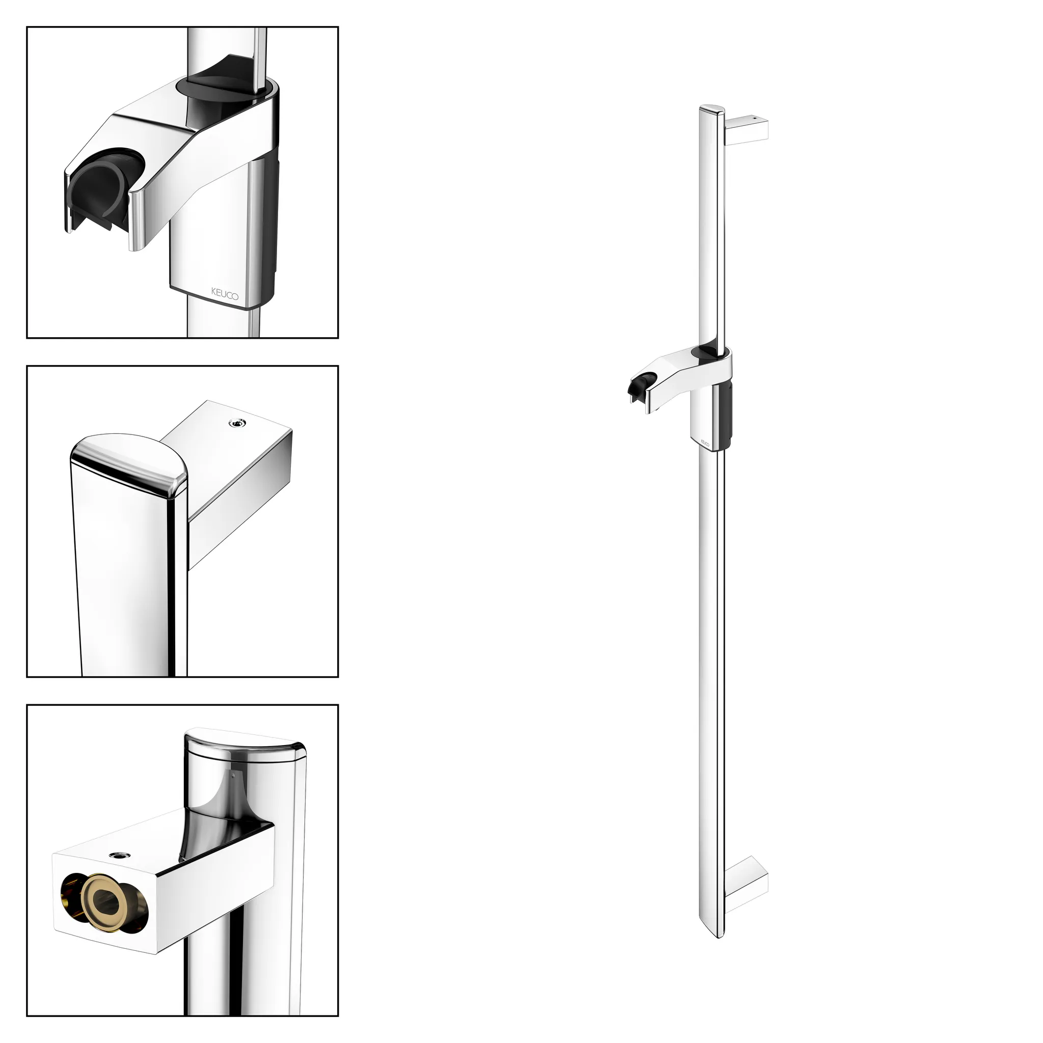 KEUCO Brause-/ Gleitstange „Axess“ in Verchromt KEUCO Brause-/ Gleitstange „Axess“ in Verchromt