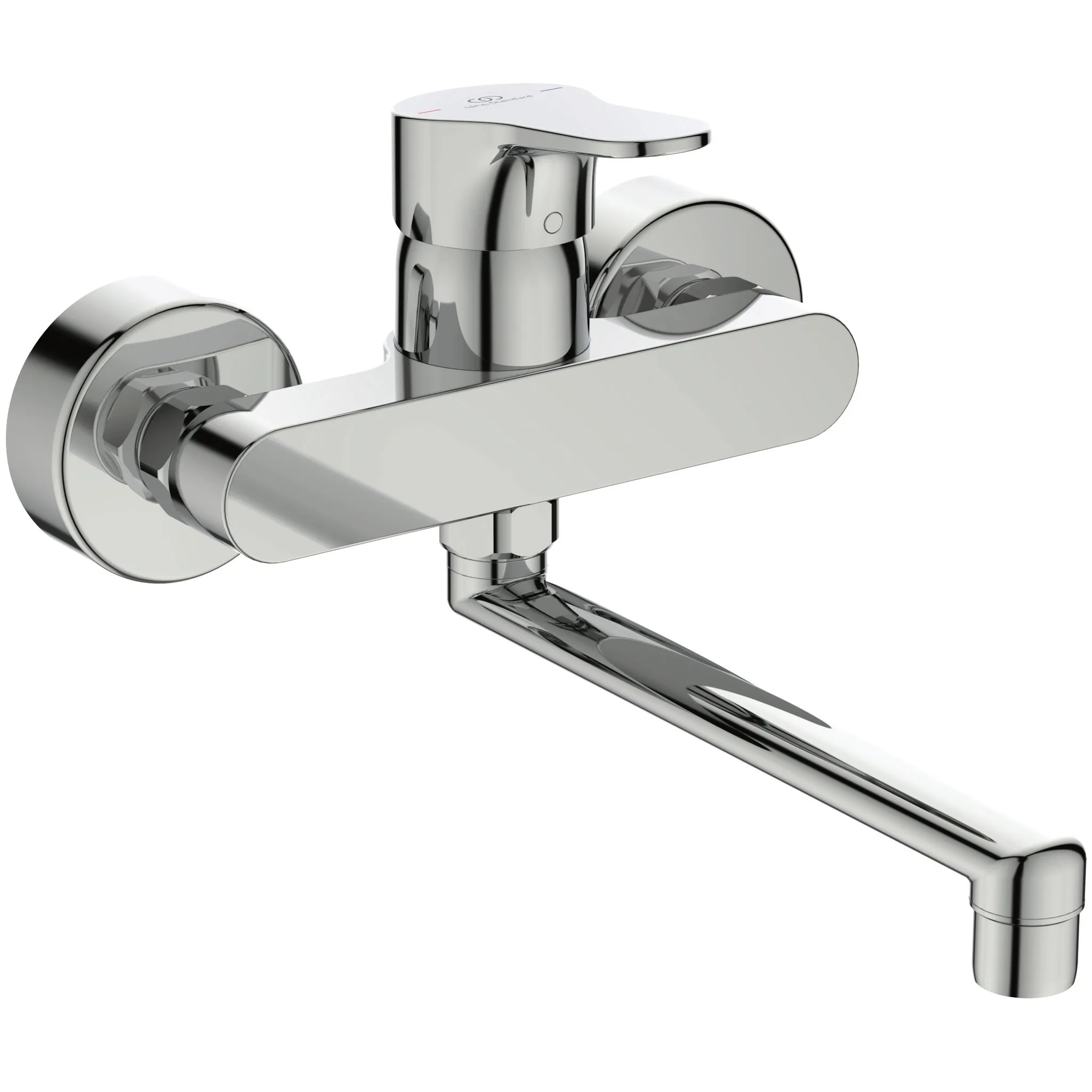 Wand-Küchenarmatur Cerabase Ausladung 200mm Chrom