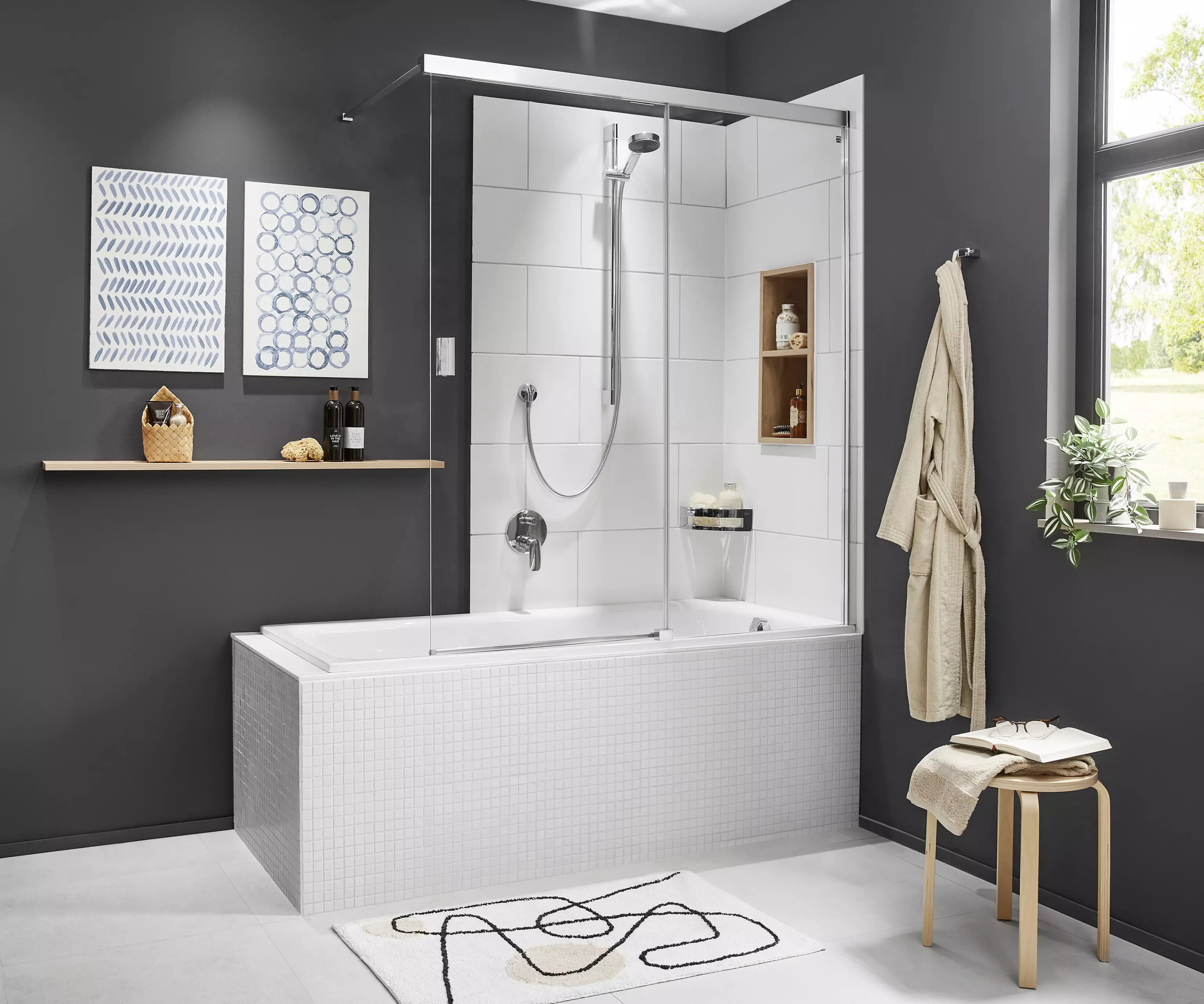 Badundu Badewanne rechteck 1800 × 800 mm, Fußablauf Badundu Badewanne rechteck 1800 × 800 mm, Fußablauf