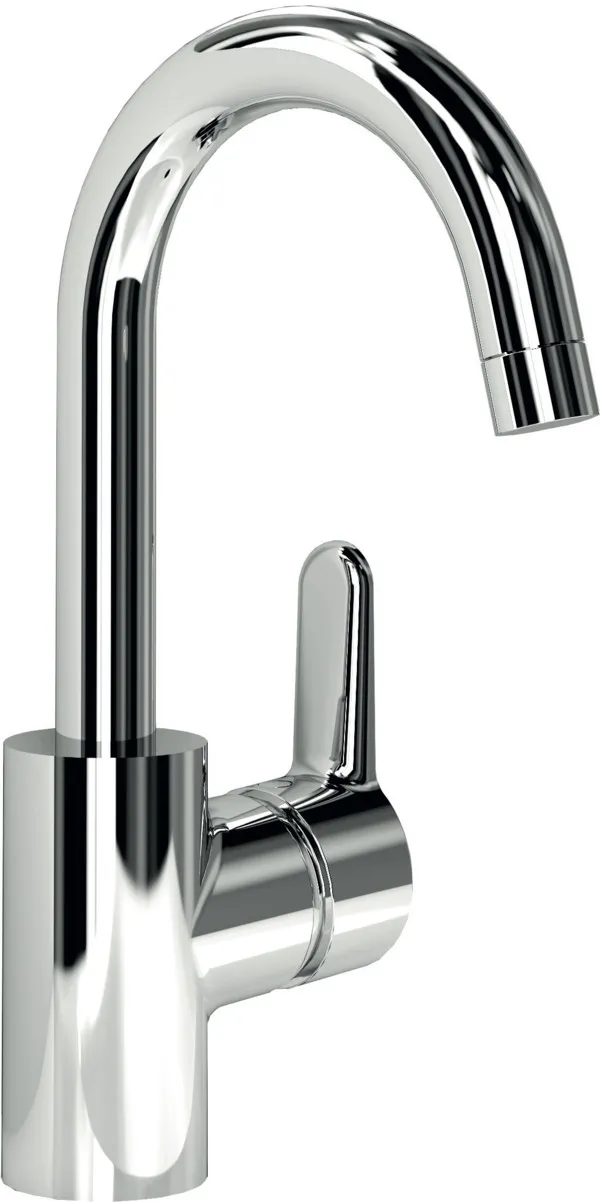 Waschtischarmatur Connect Blue, ohne Ablaufgarnitur, Niederdruck, mit hohem Auslauf, Ausladung 146mm, Chrom Waschtischarmatur Connect Blue, ohne Ablaufgarnitur, Niederdruck, mit hohem Auslauf, Ausladung 146mm, Chrom