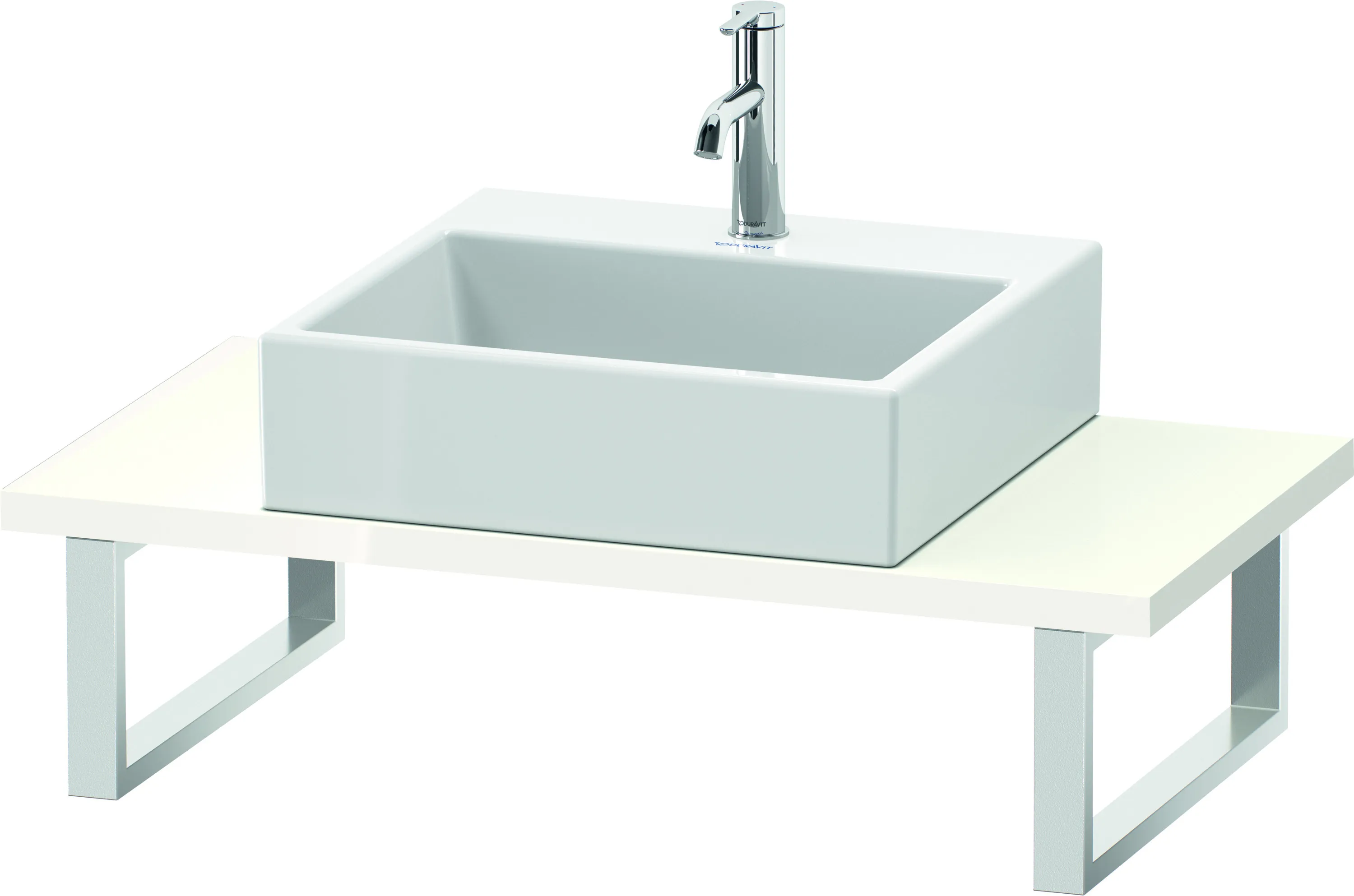 Duravit Konsole „L-Cube“ in Weiß Hochglanz Duravit Konsole „L-Cube“ in Weiß Hochglanz