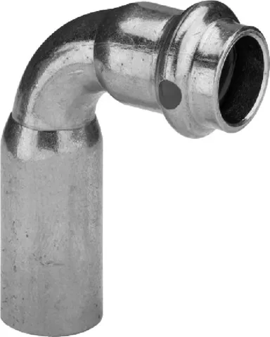 „Profipress“ 90°-Bogen mit 1 Muffe, reduziert 12 × 15 mm „Profipress“ 90°-Bogen mit 1 Muffe, reduziert 12 × 15 mm