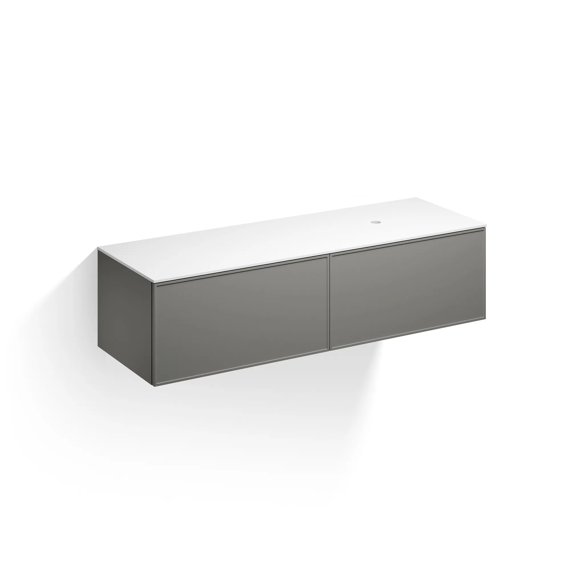 Alape Möbelmodul Arkta 1600x400 Weiß/Quarzgrau