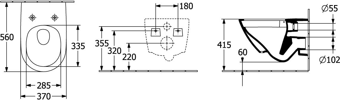 Wand-Tiefspül-WC „Subway 3.0“ Wand-Tiefspül-WC „Subway 3.0“