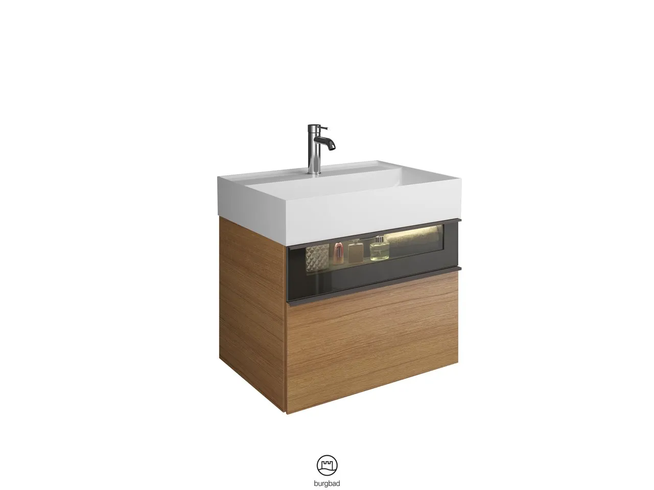 burgbad Badmöbelset „Yumo“ in Eiche Dekor Cashmere burgbad Badmöbelset „Yumo“ in Eiche Dekor Cashmere