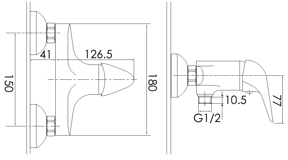 Brause-Einhandbatterie AqvaBasic II - S-Anschlüsse mit Rosetten - eigensicher - Kartusche mit keramischen Dichtscheiben - Heisswassersperre - Wassermengendurchflussregulierung - P-IX 18224/IB - chrom Brause-Einhandbatterie AqvaBasic II - S-Anschlüsse mit Rosetten - eigensicher - Kartusche mit keramischen Dichtscheiben - Heisswassersperre - Wassermengendurchflussregulierung - P-IX 18224/IB - chrom