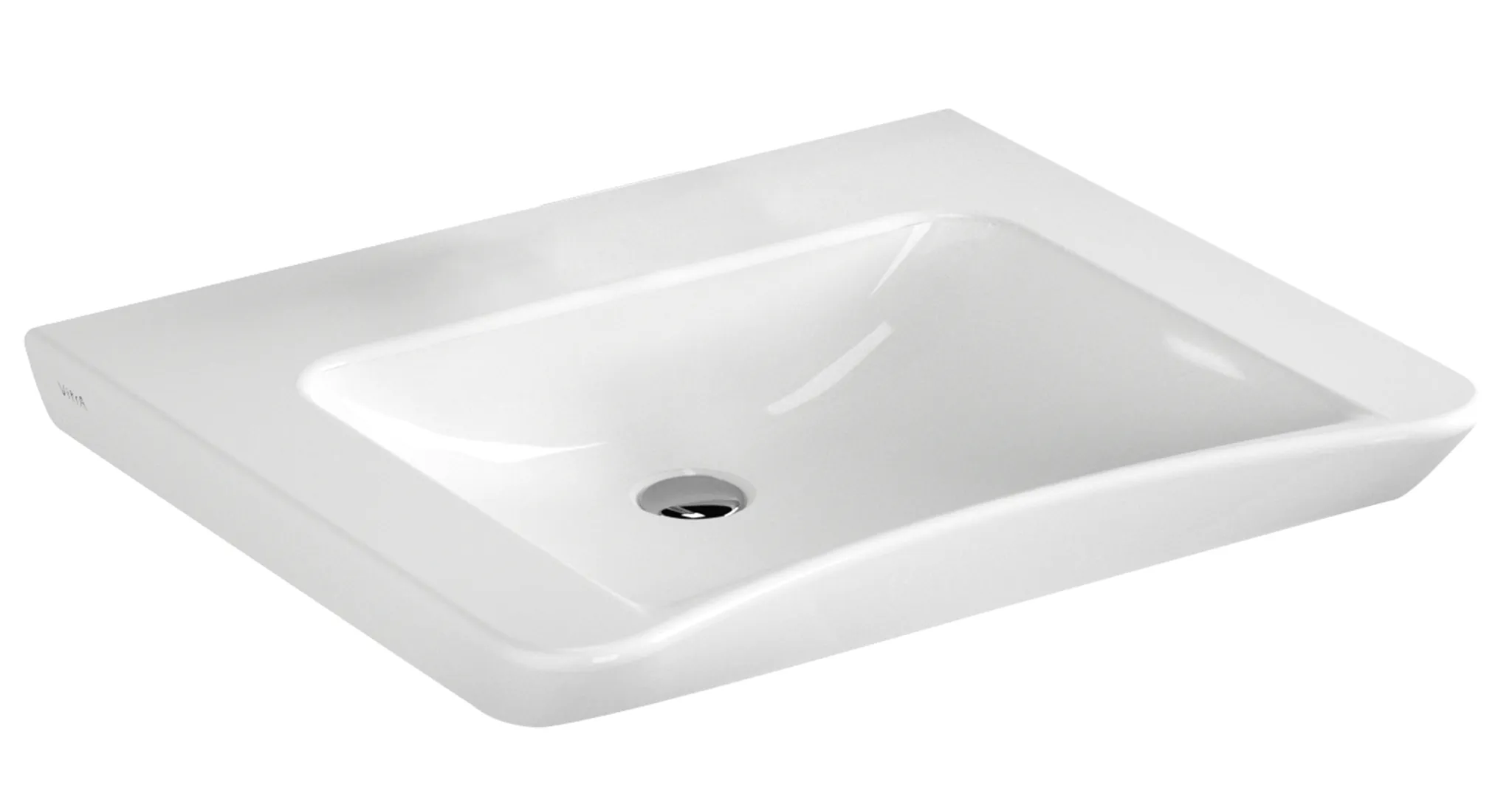 VitrA Conforma Waschtisch barrierefrei, 65 cm, Weiß Hochglanz