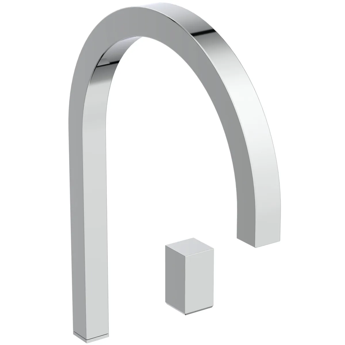 Waschtischarmatur hoher Auslauf Solos ohne Ablaufgarnitur, eckig Brushed Gold Waschtischarmatur hoher Auslauf Solos ohne Ablaufgarnitur, eckig Brushed Gold