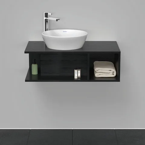 Duravit Waschtischunterschrank wandhängend „D-Neo“ 80 × 26 × 48 cm Eiche Schwarz