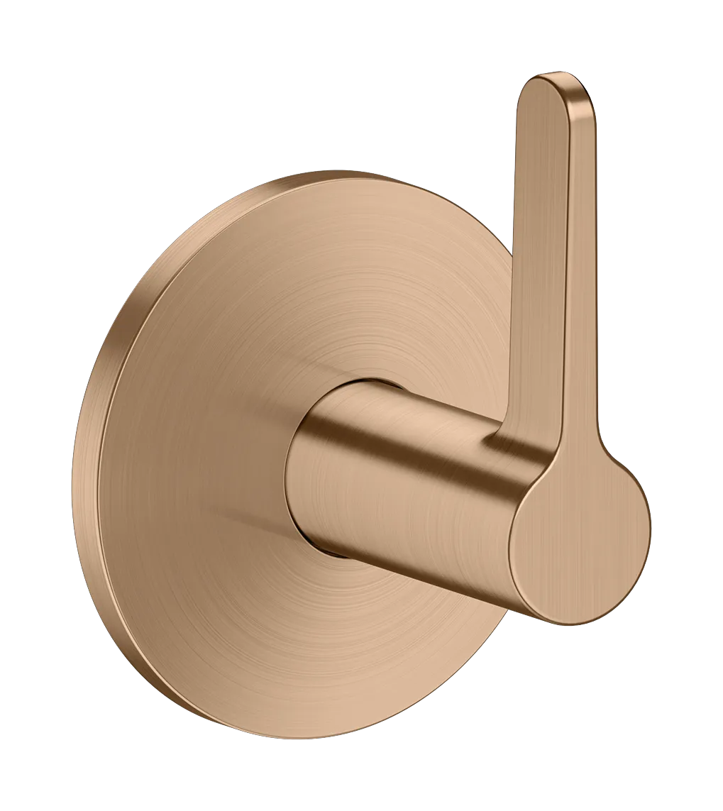 Hansgrohe AXOR One Absperrventil Unterputz mit Hebelgriff, Brushed Red Gold