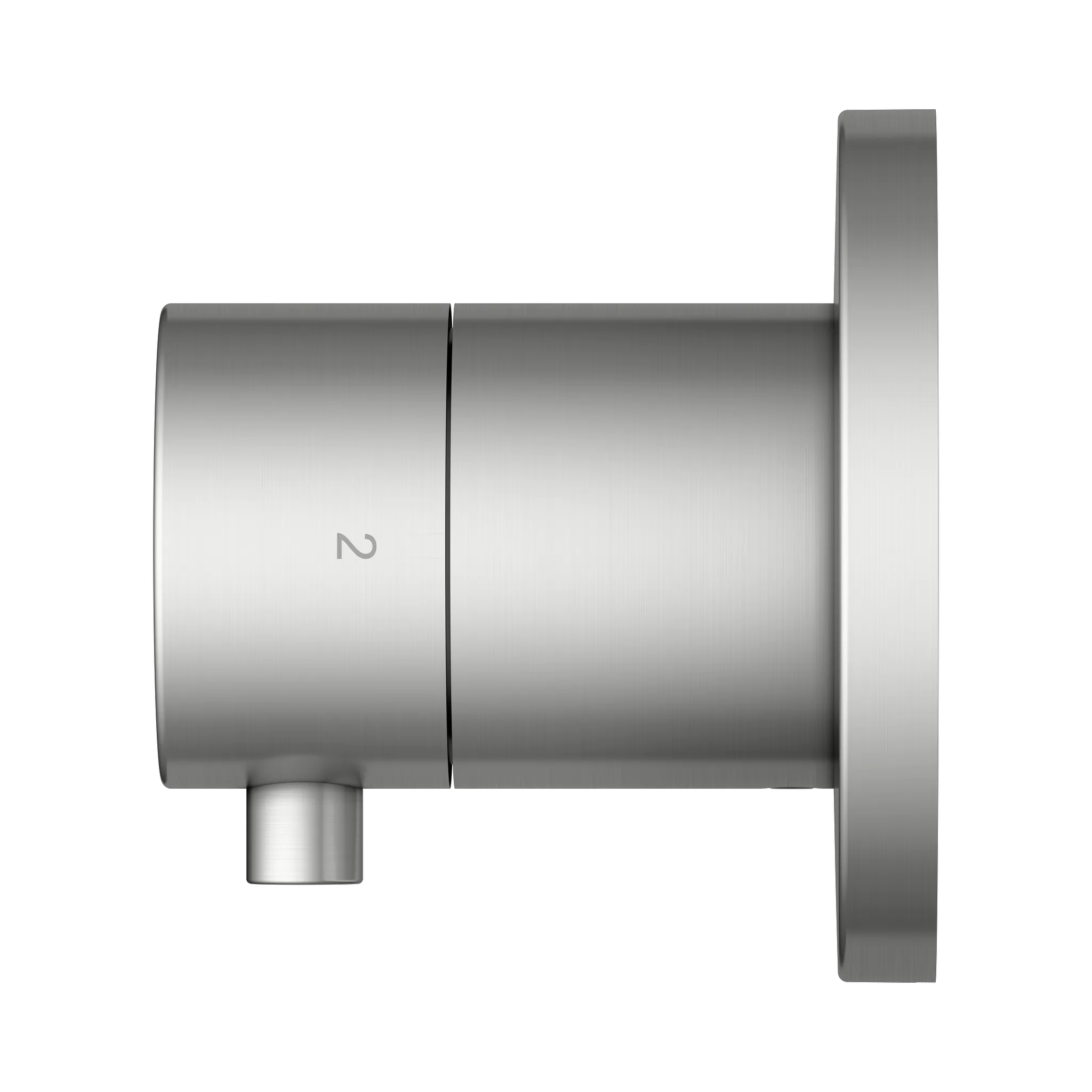 KEUCO IXMO Ab- und Umstellventil Unterputz für 2 Verbraucher IXMO Comfort, rund Edelstahl-finish