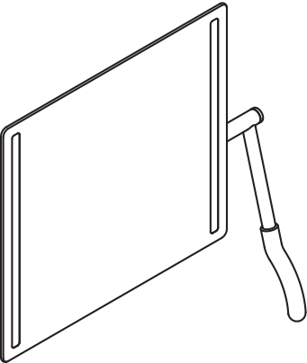 HEWI Kippspiegel „Serie 802 LifeSystem“ 60 × 54 cm in Senfgelb