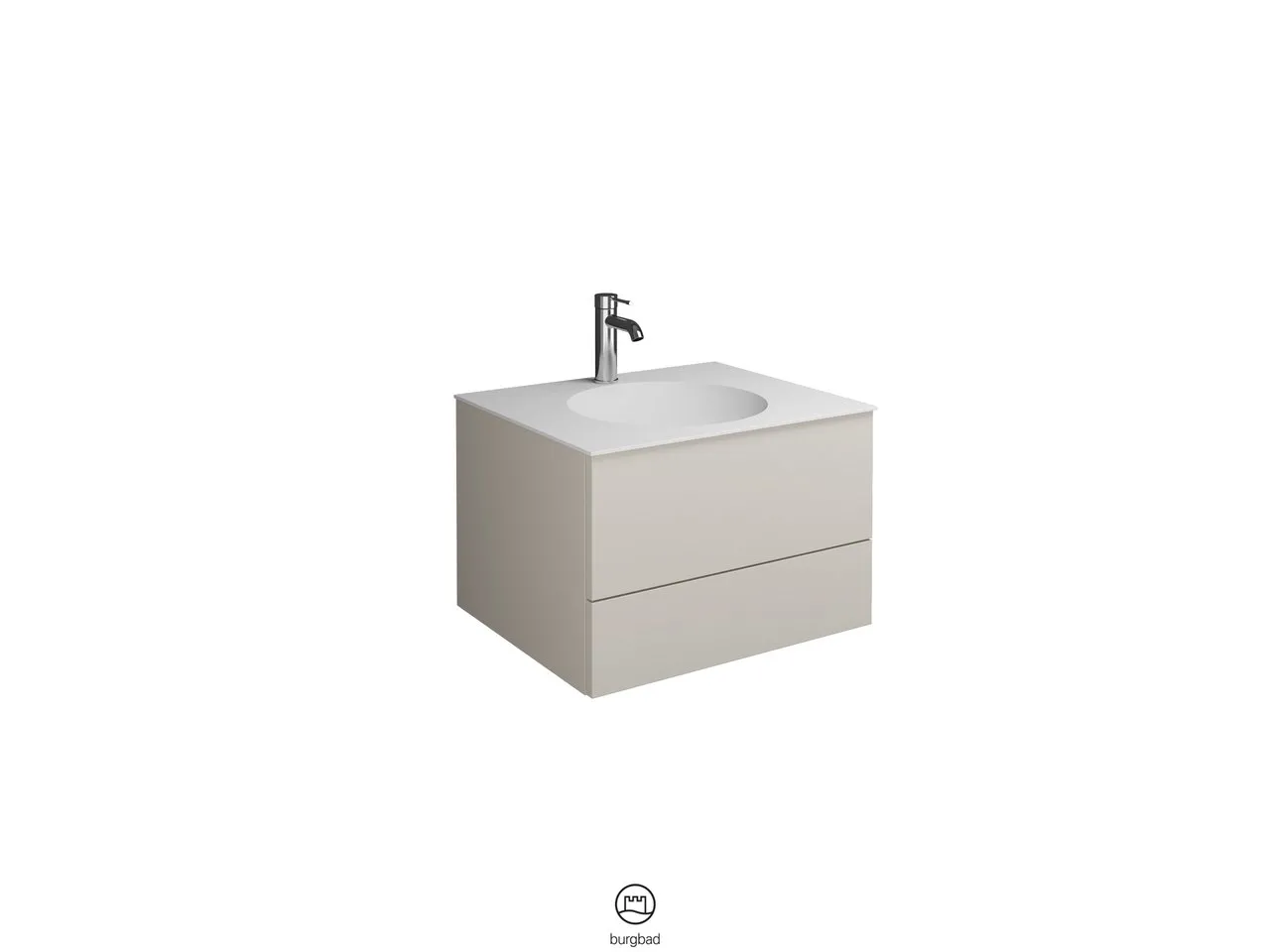 burgbad Badmöbelset „Coco“ in Sand Solid Matt