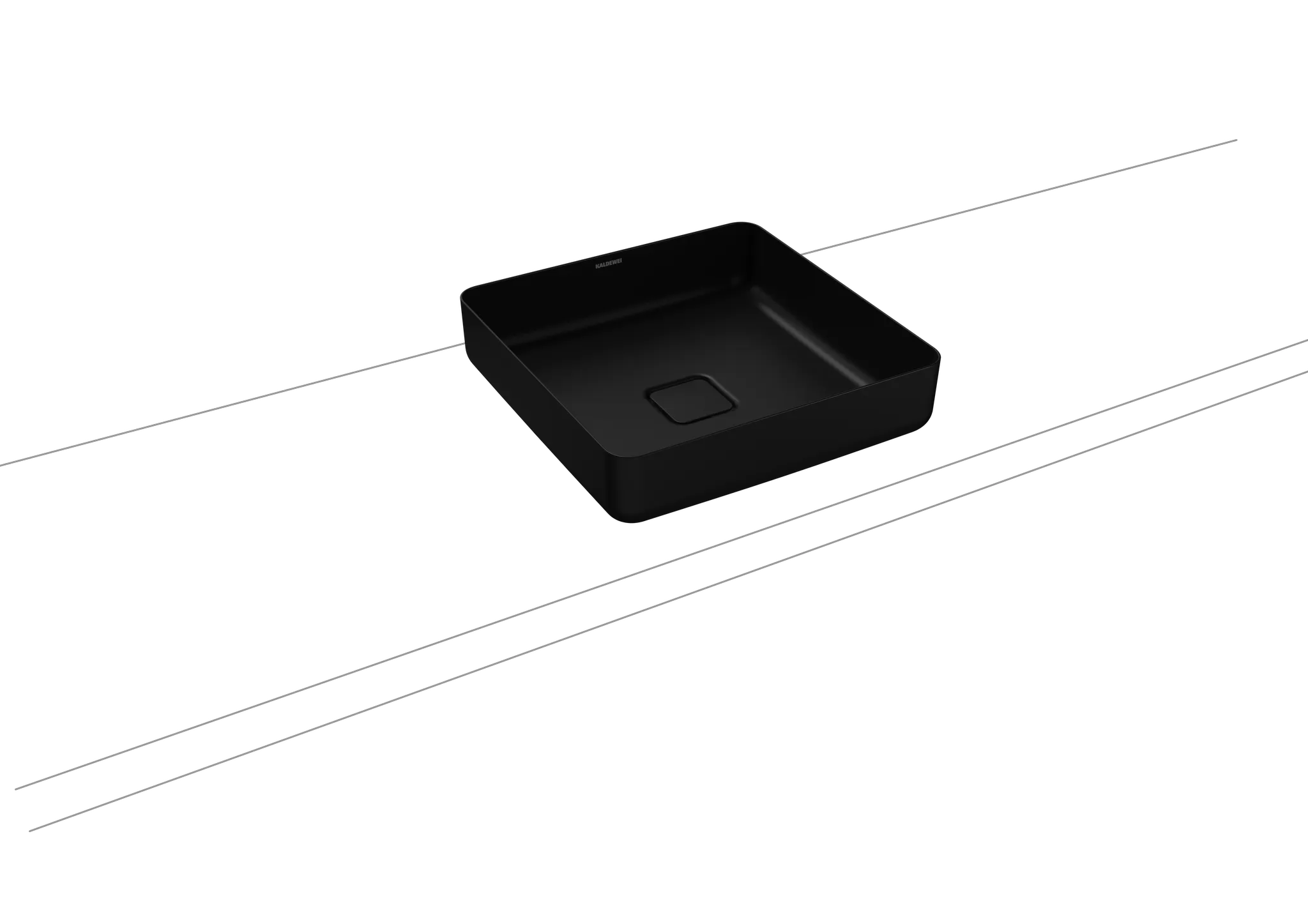 Waschtischschale „Miena“ 40 × 40 cm in cool grey 90, mit Perl-Effekt