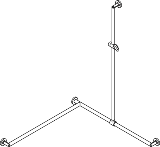 HEWI Haltegriff Ausführung links „System 900“ in Schwarz tiefmatt / Chrom HEWI Haltegriff Ausführung links „System 900“ in Schwarz tiefmatt / Chrom