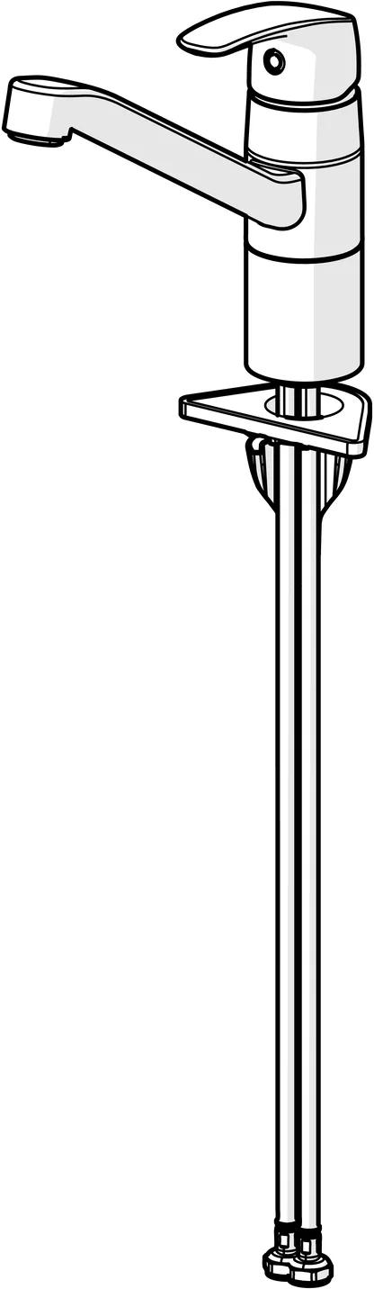 HansaPINTO Küchenarmatur Hansapinto 2017, Einhebelmischer, Chrom, DN15, Ausladung 213 mm