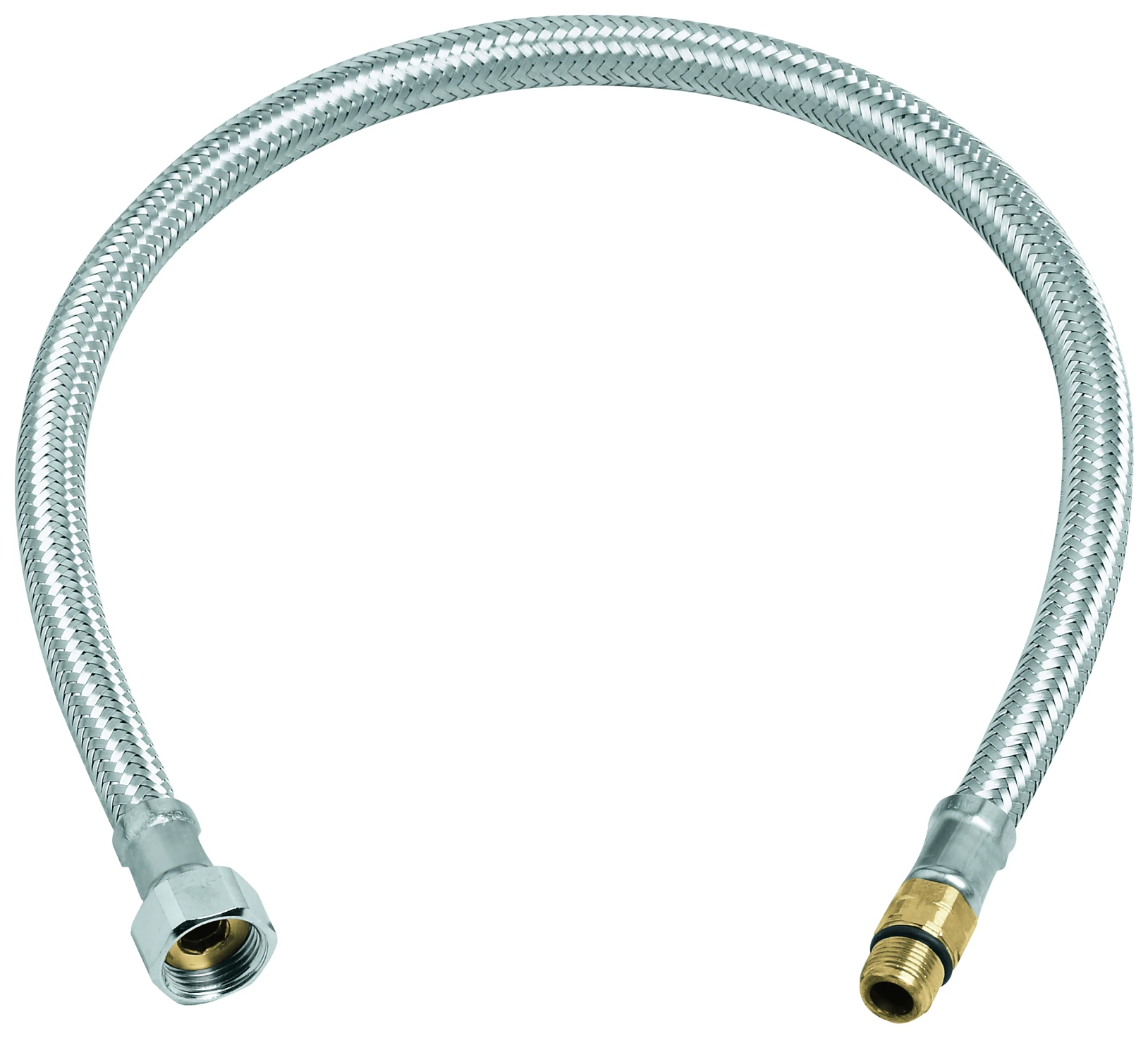Druckschlauch 46322, M12 × 1, 530 mm, chrom