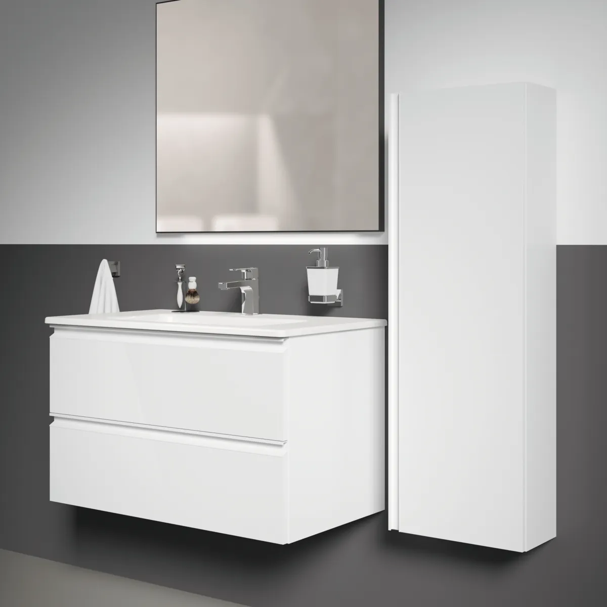 Ideal Standard Mirror&Light Wandspiegel T3357BH, 800x26x700mm, Neutral Ideal Standard Mirror&Light Wandspiegel T3357BH, 800x26x700mm, Neutral