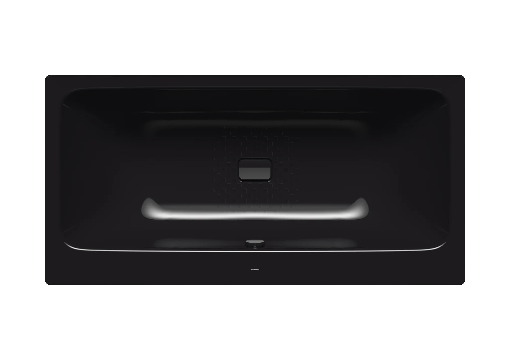 Kaldewei ASYMMETRIC DUO Badewanne, schwarz, Antislip, 1700x800 mm, 400 mm Tiefe