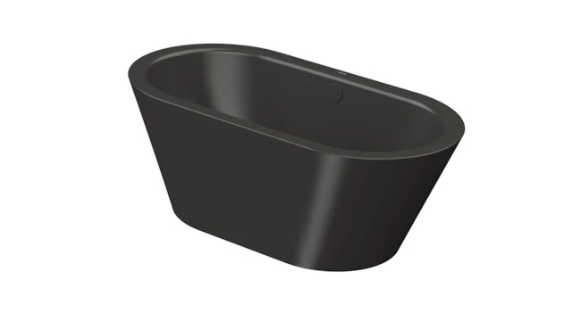 Bette Badewanne „BetteStarlet Oval Silhouette“ freistehend oval 150 × 80 cm in Anthracite