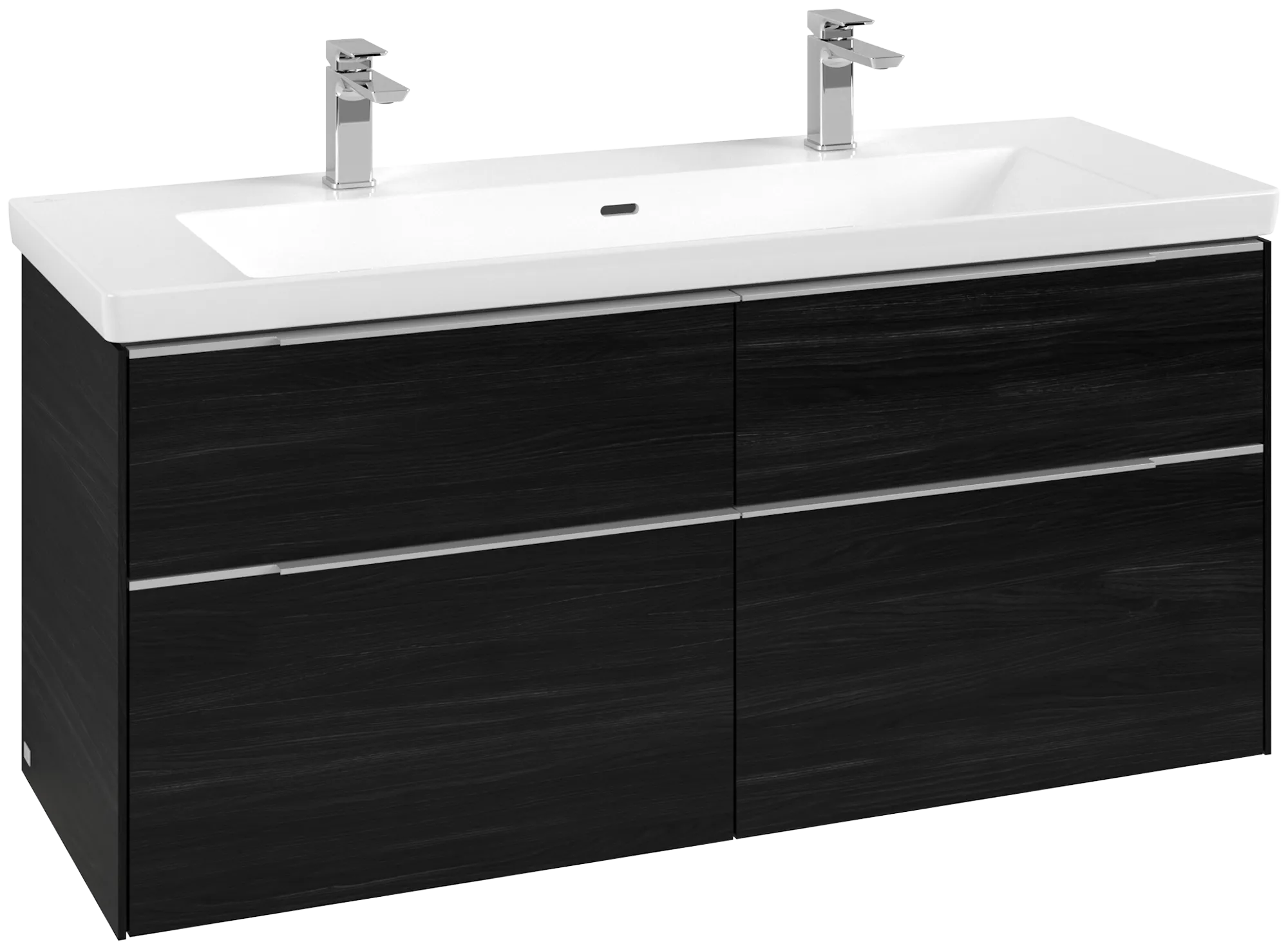 Villeroy & Boch Subway 3.0 Waschbeckenunterschrank C602L0, 1272x576x478mm, Black Oak