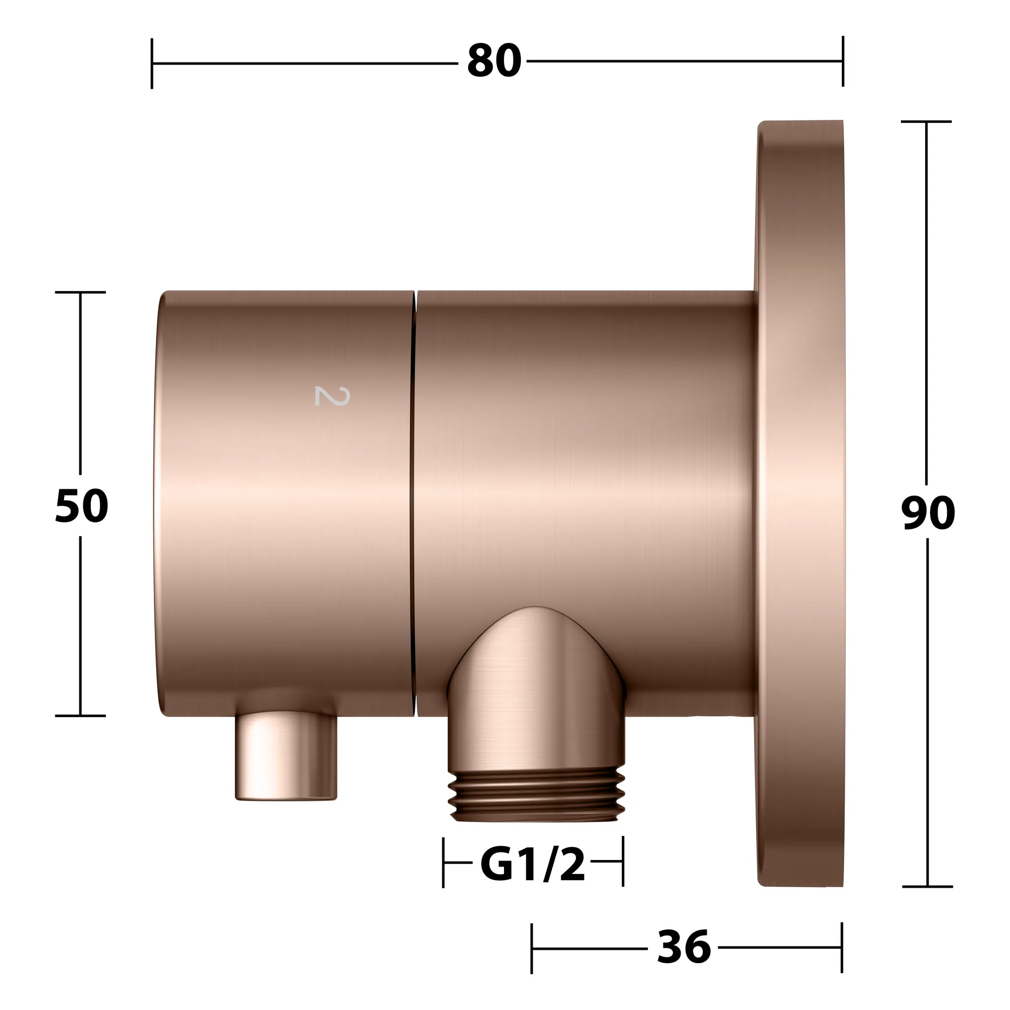 IXMO 3-Wege Ab- u. Umstellventil UP IXMO Comfort, rund Rotgold gebürstet IXMO 3-Wege Ab- u. Umstellventil UP IXMO Comfort, rund Rotgold gebürstet