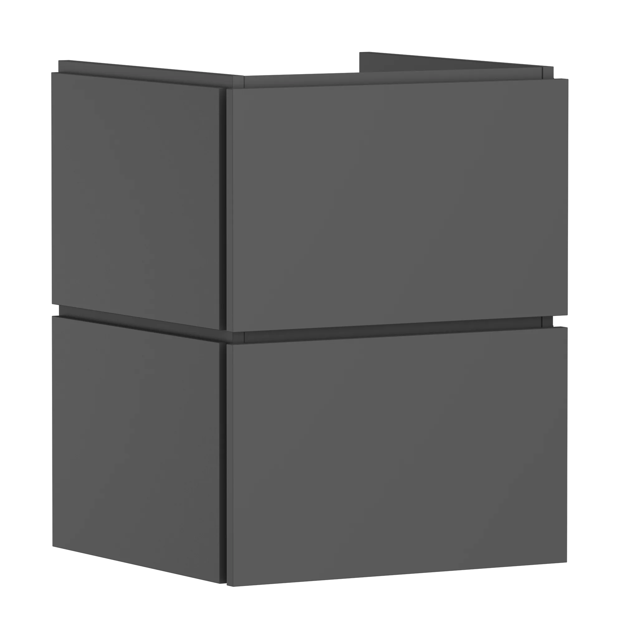 Hansgrohe Xilesa E Waschtischunterschrank 480⁄470 mit 2 Schubkästen PushOpen für Handwaschbecken, Schiefergrau Matt Hansgrohe Xilesa E Waschtischunterschrank 480⁄470 mit 2 Schubkästen PushOpen für Handwaschbecken, Schiefergrau Matt