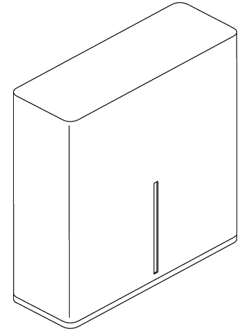 HEWI Großrollenhalter „Serie 805“ 36,5 × 14 × 36,5 cm