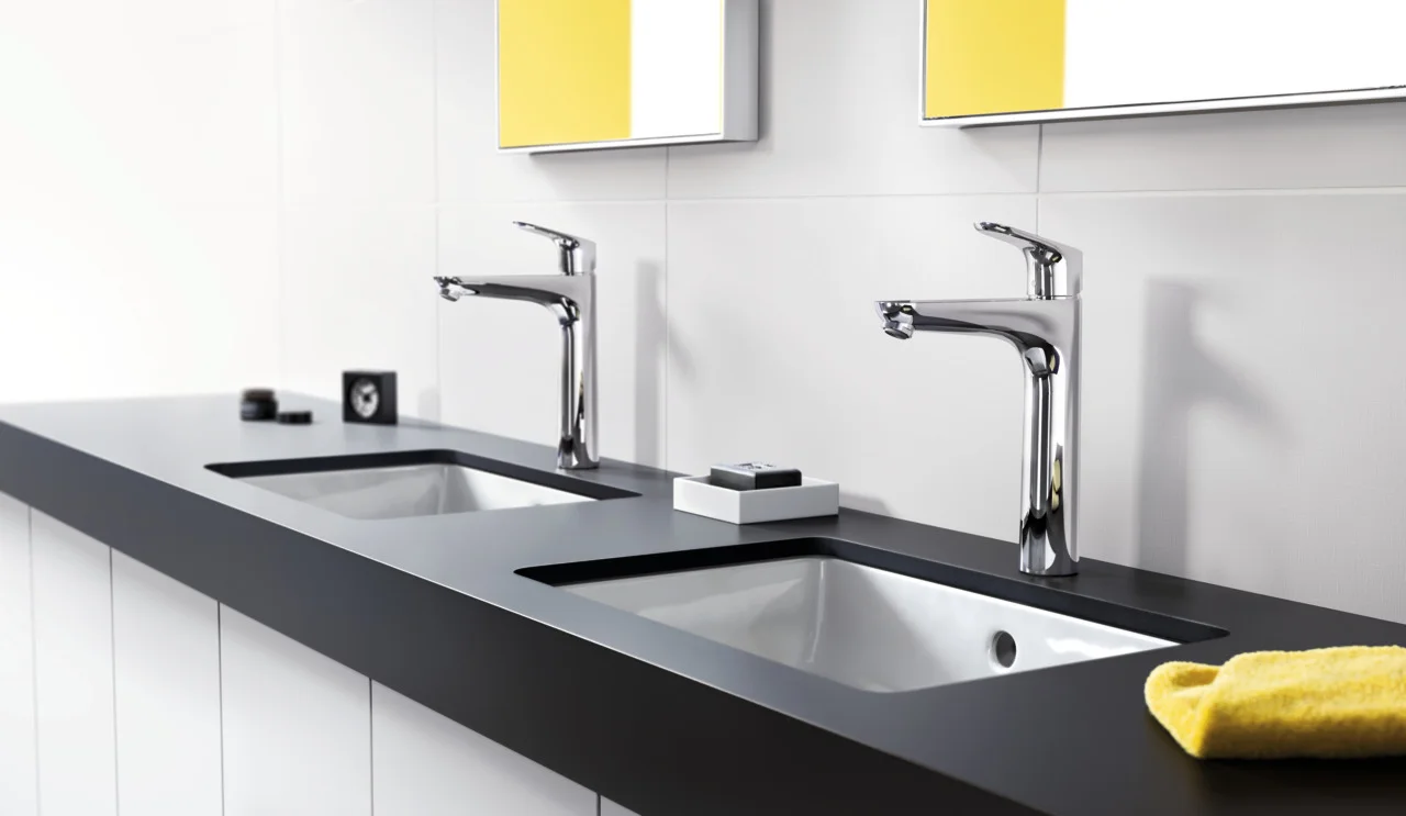 Hansgrohe Waschtischmischer Focus chrom, Einhebel, Ausladung 159 mm, Auslaufhöhe 191 mm, Hebelgriff, Normalstrahl, max. Durchfluss 5 l/min, Keramikmischsystem, einstellbare Temperaturbegrenzung, für Durchlauferhitzer geeignet, Zugstangen-Ablaufgarnitur G