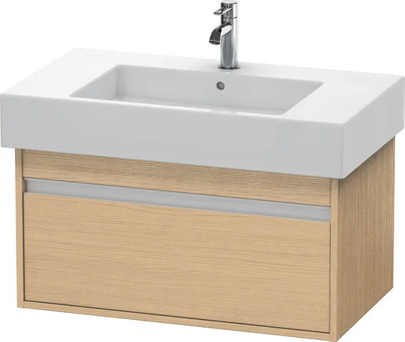 Duravit Waschtischunterschrank wandhängend „Ketho“ 80 × 41 × 45,5 cm Eiche Natur