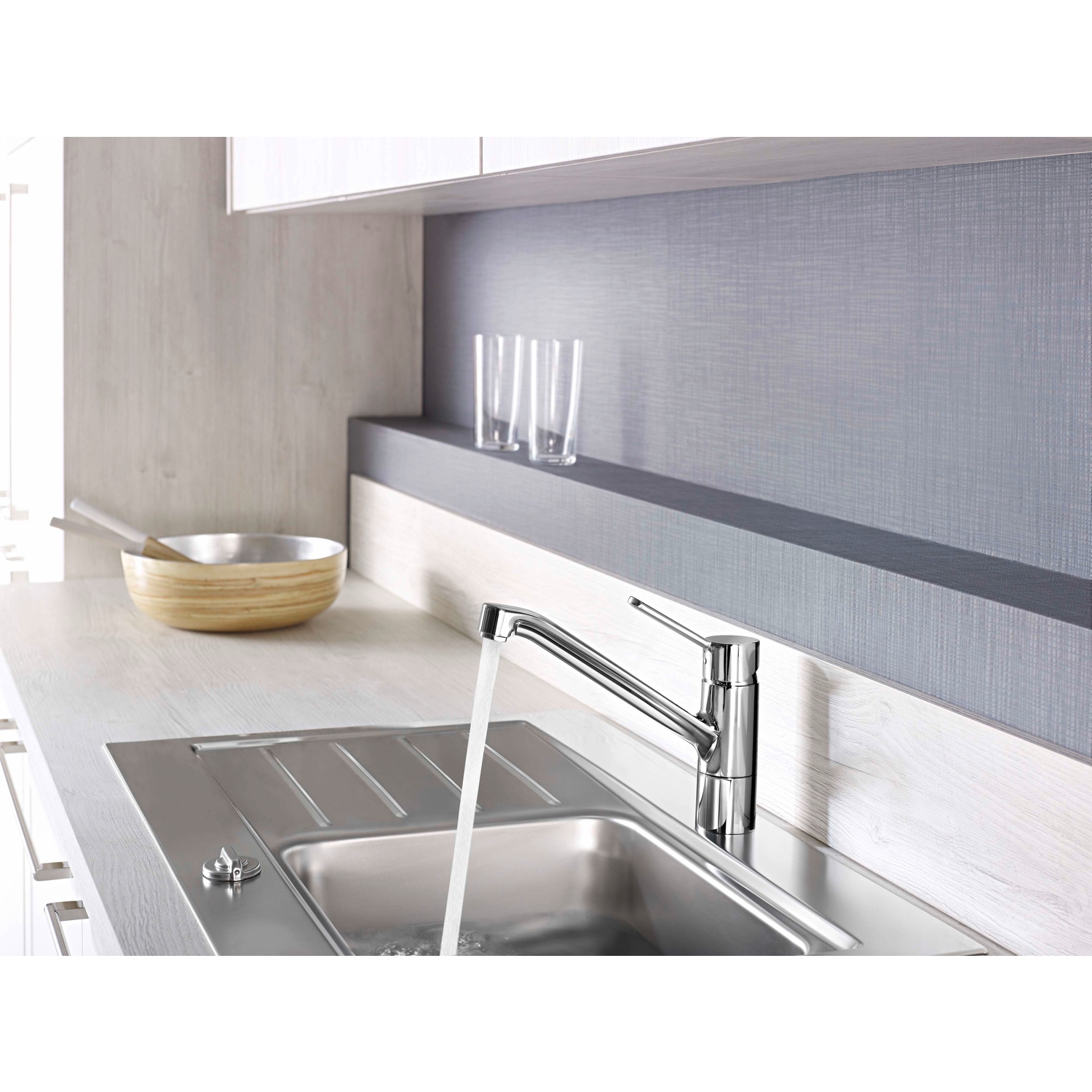 Hansa Einhand-Küchenarmatur „Primo“ Ausladung 210 mm in chrom