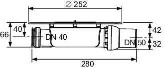 drainpoint S Ablauf DN 50 superflach mit Seal System Universalflansch drainpoint S Ablauf DN 50 superflach mit Seal System Universalflansch