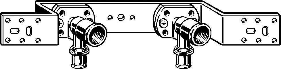 Viega „Sanfix P“ Montageschiene für Wandscheibe verzinkt 16 × 1/2″ × 70/100/150 mm Viega „Sanfix P“ Montageschiene für Wandscheibe verzinkt 16 × 1/2″ × 70/100/150 mm